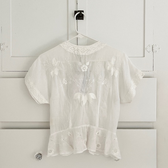 All That Remains Embroidered Cotton Lilou Top NWT Size 4 - Picture 6 of 9